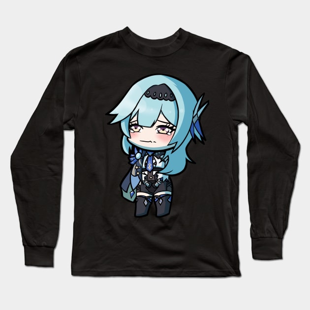 Chibi Eula - Genshin Impact Long Sleeve T-Shirt by MangaXai